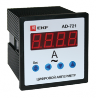 Амперметр AD-721 цифровой на панель (72х72) 1ф  EKF PROxima 