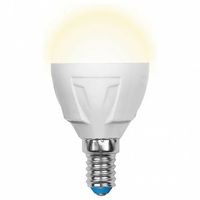 Лампа LED Е14 6W 3000 G45 шар диммер Uniel распродажа