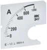 Шкала сменная для амперметра Э47 600/5А кл. точ. 1,5 72х72   ИЭК, 8611